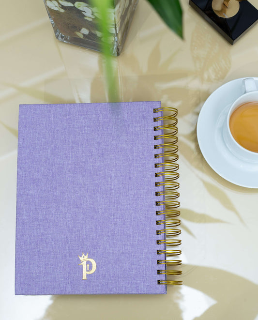 Peaceful Living Daily Planner - Purple