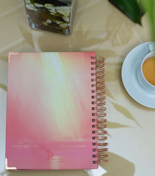 Peaceful Living Daily Planner - Rose Gold