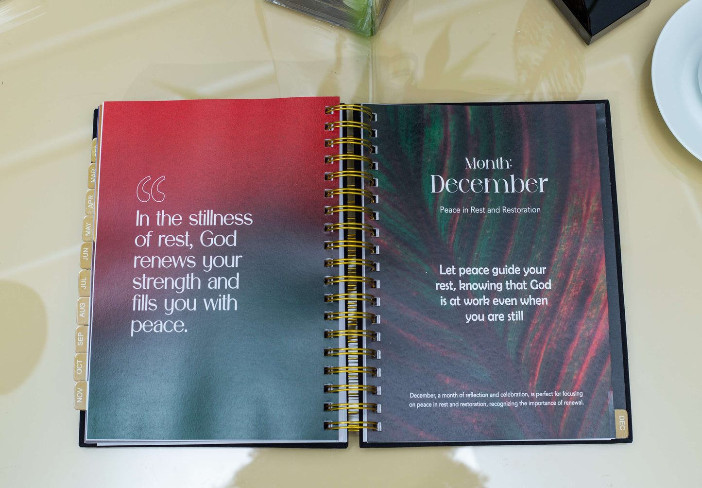 Peaceful Living Daily Planner - Black