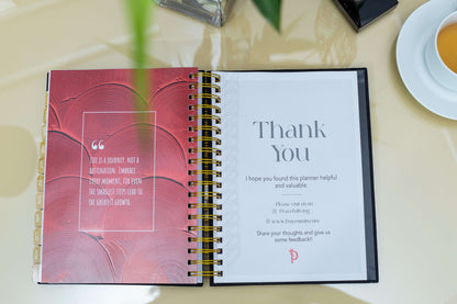 Peaceful Living Daily Planner - Rose Gold