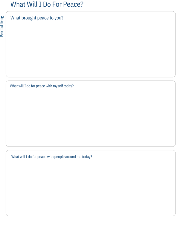Peaceful Living Workbook