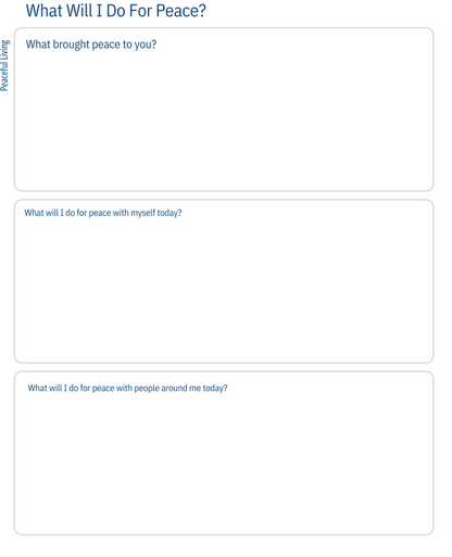 Peaceful Living Workbook